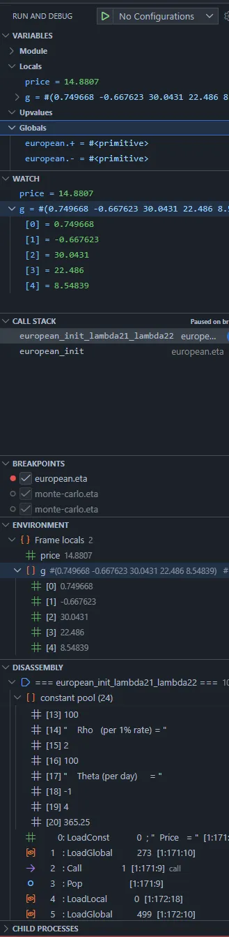 Syntax &#x26; side panels